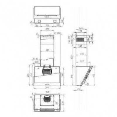 Витяжка пристінна Gorenje WHI 6 SYW