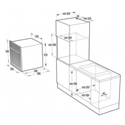 Духова шафа електрична Gorenje BOP 798 S37BG