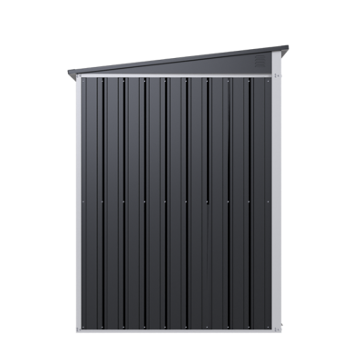 Металевий хозблок-сарай з односхилим дахом SS-02. колір темно-сірий - PANTONE 10C