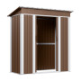 Металевий хозблок-сарай з односхилим дахом SS-01. колір коричневий