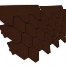 Бітумна черепиця NEXLER Gont 800 Trapez коричнева, упаковка 3 м2