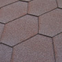 Битумная черепица NEXLER Gont 800 Trapez коричневый, упаковка 3 м2
