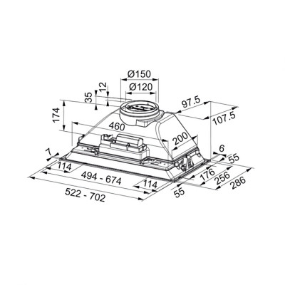 Витяжка FRANKE Inca Smart FBI 525/705 BK