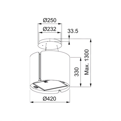 Витяжка FRANKE Suspended SMART FSMS F42 SS/BK/WH/BK MATT