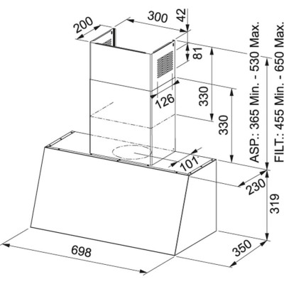 Витяжка FRANKE Trendline Plus BK 70 (321.0536.200)