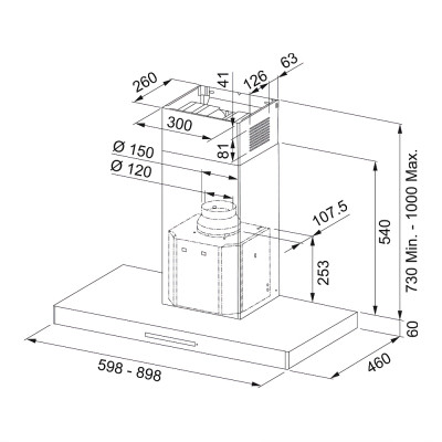 Витяжка FRANKE FCR 925 TC BK/XS NG (325.0654.002)