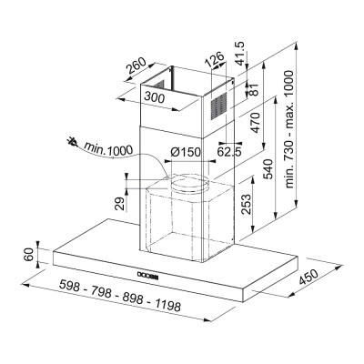 Витяжка FRANKE TALE 905 W BK MATT (325.0657.512)