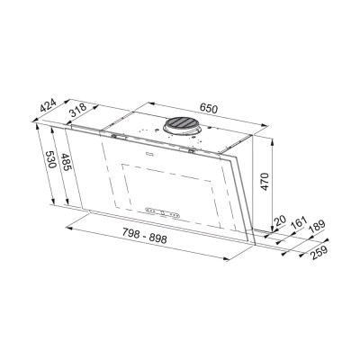 Витяжка FRANKE Maris FMA 2.0 PRO 907 BK (330.0682.357)