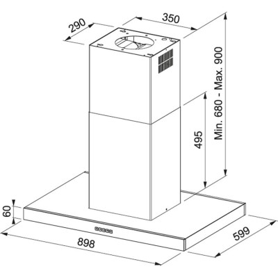 Витяжка FRANKE Tale 905 I XS/BK MATT