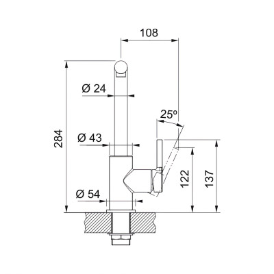 Змішувач FRANKE Lina L Shape