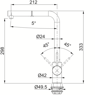 Змішувач FRANKE Sirius