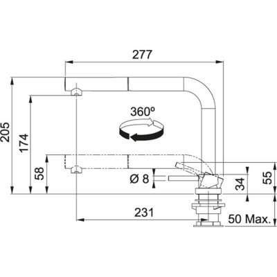 Змішувач FRANKE Active Window Pull Out (115.0486.978)