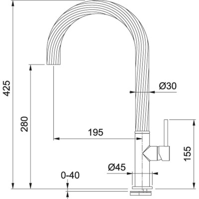 Змішувач FRANKE Maris Free by Dror