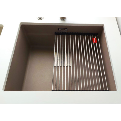 Комплект: • Коландер • Килимок Rollmat • Мийка кухонна FRANKE Kubus 2 KNG 110-52