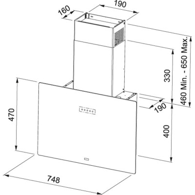 Витяжка FRANKE Maris Free by Dror 80 (330.0542.181)