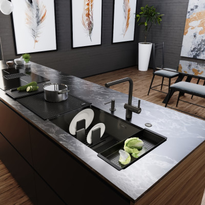 Кухонна мийка / Комплект FRANKE Mythos BXM 210/110-68 (Антрацит)