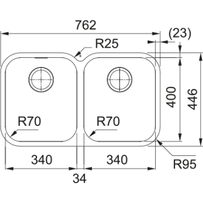 Кухонна мийка FRANKE Smart SRX 120 (122.0739.594)