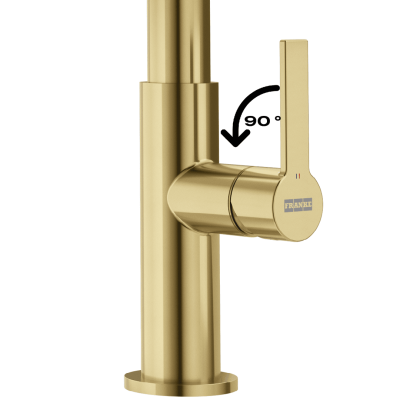 Змішувач FRANKE Maris Slim J Clear Water, Золото (120.0736.601)