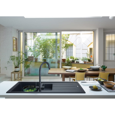 Змішувач FRANKE Lina Clear Water, Чорний матовий з фільтром для води (160.0702.681)