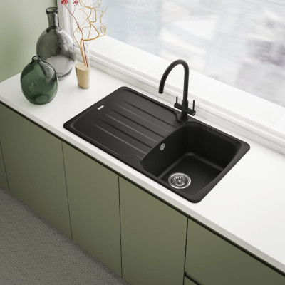 Змішувач FRANKE Lina Clear Water, Чорний матовий з фільтром для води (160.0702.681)