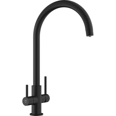 Змішувач FRANKE Lina Clear Water, Чорний матовий з фільтром для води (160.0702.681)