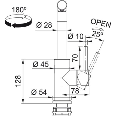 Змішувач FRANKE Smart Glenda (115.0706.985)