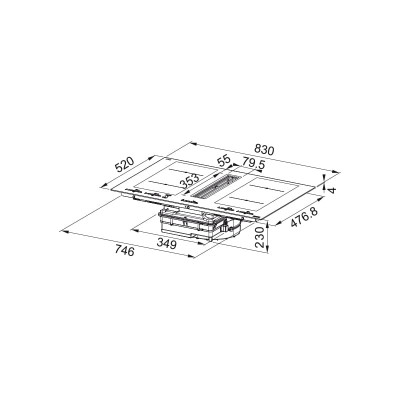 FRANKE Maris 2Gether FMA 8391R HI. Індукційна варильна поверхня + Витяжка (340.0705.336)