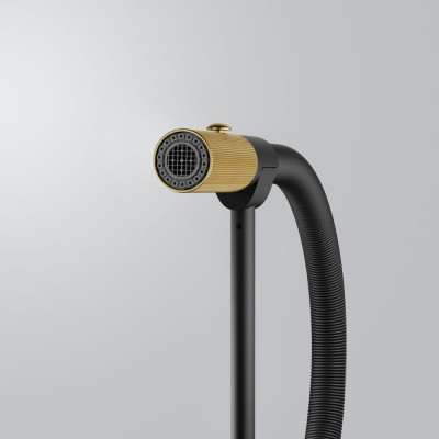 Змеишувач FRANKE Maris Stripes Semi Pro, гусеничный вилив, Bi-Matte Black/Gold (115.0747.679)