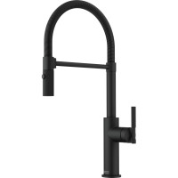 Змеишувач FRANKE Maris Stripes Semi Pro, гнучный вилив, Чорний матовий (115.0747.678)