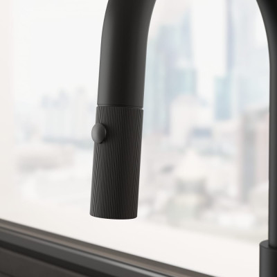 Змеишувач FRANKE Марис Страйпс J, поворотный витяжний, Чорний матовый (115.0747.672)