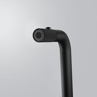 Змеишувач FRANKE Maris Stripes U, поворотный витяжний, черный матовый (115.0747.675)