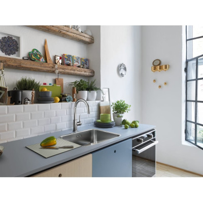 Змеевик FRANKE Smart Glenda J, поворотный невитяжний, Нержавеющая сталь (115.0747.473)