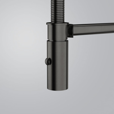 Смішувач FRANKE Pescara Semi Pro PVD, гнучий вилив, Антрацит (115.0741.722)