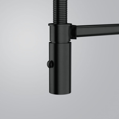 Змеишувач FRANKE Pescara Semi Pro PVD, гнучный вилив, Промышленный черный (115.0741.721)