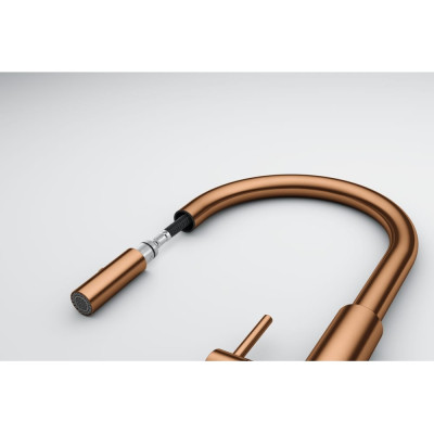 Змеишувач FRANKE Pescara J PVD, поворотный витяжний, Мідь (115.0741.698)