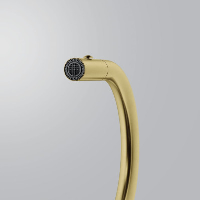 Змішувач FRANKE Pescara J PVD, поворотный витяжний, Золотий (115.0741.697)