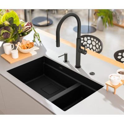 Змеевик FRANKE Pescara J PVD, поворотный вытяжной, промышленные колеса (115.0741.695)