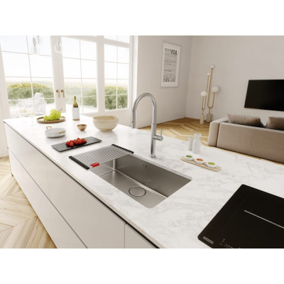 Змеевик FRANKE Pescara J PVD, поворотный витяжний, Нержавеющая сталь (115.0741.694)