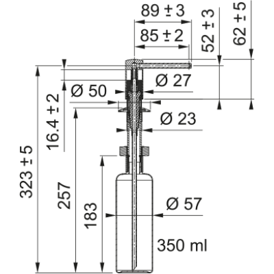 Дозатор домашних принадлежностей FRANKE Comfort, черный (112.0753.277)