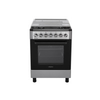 Плита ARDESTO комбі Elegance, 66л, 60x60см, конвекція, чавун, підсвічування, форсунки LPG (підключення газового балона), знімні направляючі, сірий
