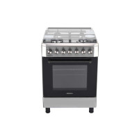 Плита ARDESTO комбі Elegance, 66л, 60x60см, конвекція, чавун, підсвічування, форсунки LPG (підключення газового балона), знімні направляючі, нерж