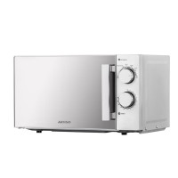 Мікрохвильова піч ARDESTO, 20л, мех.керув., 800Вт, відкр.ручкою, сріблястий