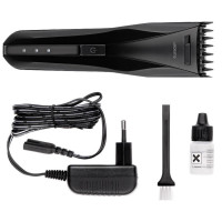 Машинка для стрижки  Ardesto HC-Y20-B, мережа+акум., насадок-2, сталь, чорний