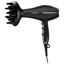 Фен Ardesto  HD-Y220PRO, 1850-2200Вт, 2 швидкості, 3 темп.режими, дифузор,чорний+золото