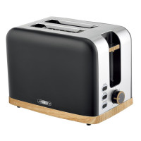 Тостер Ardesto T-F420BWD, 800Вт, метал, 2 слоти, чорний