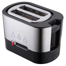 Тостер Ardesto Steel Collection 1000Вт, метал/пластик, сріблясто-чорний
