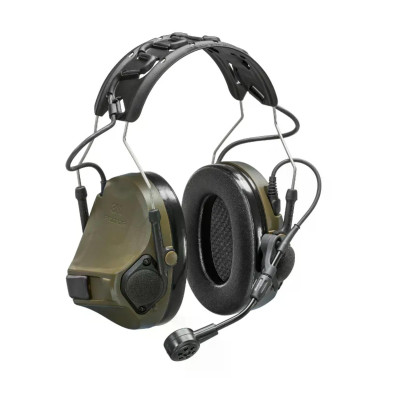 Активні тактичні навушники бездротові 3M PELTOR ComTac VII (MT14H41A-300EU GN), OD Green, вертикальні, з мікрофоном