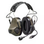 Активні тактичні навушники 3M PELTOR ComTac VIII (MT14H418A-86 GN), вертикальні з 1 аудіовиходом 4 контакт NATO та мікрофоном