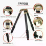 Штатив Athlon Midas Tripod CF40