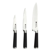Набір кухонних ножів Bergner MasterPro Foodies collection, 8.8/12.5/20 см, 3 шт (BGMP-4207-6-INC)